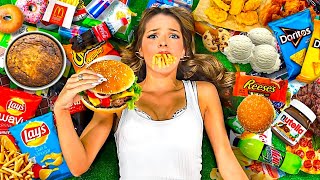 EATING THE WORLDS UNHEALTHIEST DIET FOR 100 HOURS [upl. by Novyak]