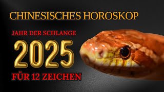 Chinesisches Horoskop für 2025  nach Geburtsjahr  Jahr der Schlange [upl. by Lirrad]