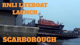 RNLI Lifeboat Launch  South Bay Scarborough North Yorkshire  scarborough yorkshirecoast [upl. by Rhpotsirhc]