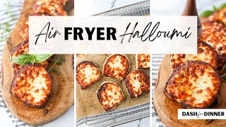 Air Fryer Halloumi Easy Appetizer or Salad Topping [upl. by Lechner607]