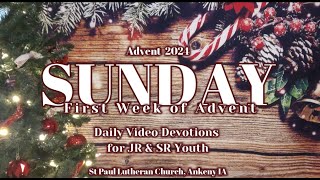 2024 SPLC JR Youth amp SR Youth  Sunday • First Week of Advent [upl. by Adnoloy]