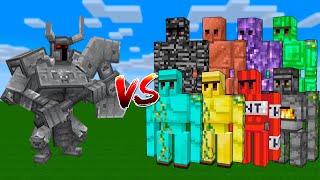 All Golems VS Ferrous Wroughtnaut in Minecraft [upl. by Jezebel]