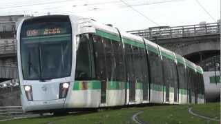 Paris nouveau Tramway T3b  Marche à blanc Porte de la Villette 2 [upl. by Aninay]