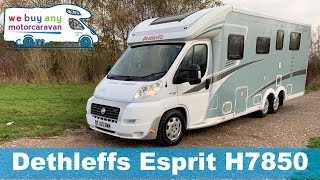 Dethleffs Esprit H7850 Motorhome Review  WeBuyAnyMotorcaravancom [upl. by Nosduj]