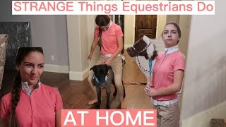 STRANGE THINGS EQUESTRIANS DO AT HOME o [upl. by Kipton]