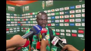 La réaction de Sadio Mané après son premier but dans la Can 2024 contre le Cameroun [upl. by Alvord]