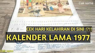 CEK HARI LAHIR DI SINI KALENDER TUA JADUL 1977FULL DAN LENGKAP [upl. by Kiraa708]