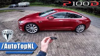 Tesla Model S P100D REVIEW POV AUTOBAHN Test Drive by AutoTopNL [upl. by Nhguaved528]