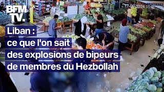 Liban ce que lon sait des explosions simultanées de bipeurs de membres du Hezbollah [upl. by Annie]