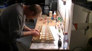 P51 Mustang rc build of a great planes kit part2 wing ep4 [upl. by Yhtak]