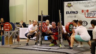 John Haack IPF Worlds 2016 World Record Squat 298kg657lbs [upl. by Stanford720]