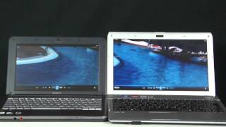 Intel Atom VS AMD Fusion  Video Playback Test [upl. by Hewes]