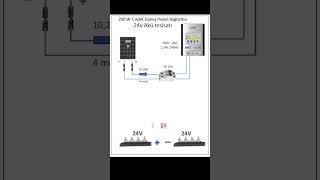 200w Güneş Paneli Bağlantısı Nasıl Yapılır 24v Karavan Elektrik Tesisatı 200w 205w [upl. by Issor]