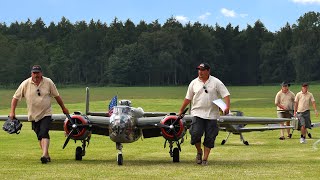 20ft B25 Together With Two Giant Messerschmitt Bf109 G [upl. by Gordon]