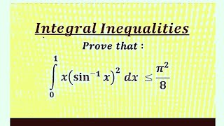 Integral inequalities Part 28 [upl. by Aniger]