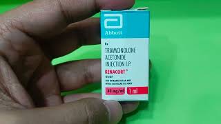 Triamcinolone Acetonide Injection Uses Side Effects In Hindi  Kenacort Injection 40 mgml In Hindi [upl. by Bouchard475]