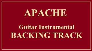 APACHE  THE SHADOWS  BACKING TRACK [upl. by Rik]