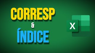 CORRESP e ÍNDICE como usar  Excel [upl. by Edee]