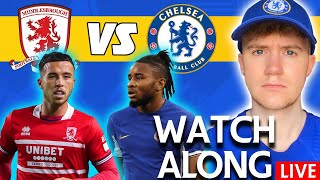 MIDDLESBROUGH vs CHELSEA LIVE Watchalong  CARABAO CUP SEMI FINAL 2324 ft HTPZ [upl. by Kristof]