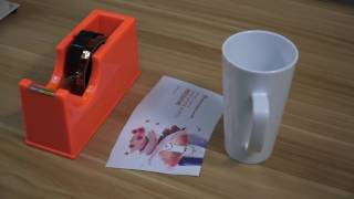 3D Polymer Sublimation 17oz Latte Mug printing videoAllinOne Mug Press [upl. by Belanger568]