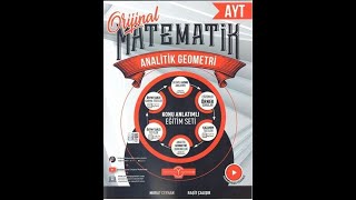 Orijinal Yayınları AYT Analitik Geometri Konu Anlatımlı [upl. by Odelle]