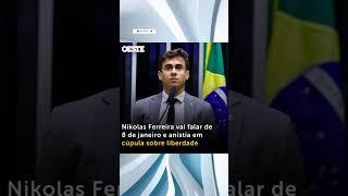 Nikolas Ferreira vai falar de 8 de janeiro e anistia em cúpula sobre liberdade política noticia [upl. by Adnomal]