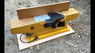 MINI CANTEADORA CASERA  PARA TABLAS PEQUEÑAS DIY BENCH TOP JOINTER PLANE [upl. by Sidell]