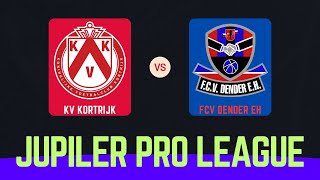 Jupiler Pro League  KV Kortrijk  FCV Dender EH [upl. by Ainav]