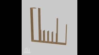 Timber Frame Structure  Animated Visualization Example [upl. by Einhorn]