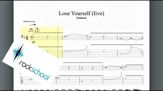 Lose Yourself Rockschool Grade 5 Guitar [upl. by Enitsyrhc]