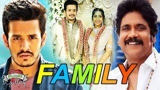 Akhil Akkineni Family With Parents Brother amp Nears  Bollywood Gallery [upl. by Andrew610]