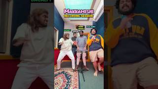 Makkamishi Song Recording Session🤣🤣 vikkals shorts [upl. by Onitnerolf]