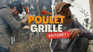 La Tête Dans Le Plat  VIDÉO BONUS  POULET GRILLE en forêt [upl. by Isyed]