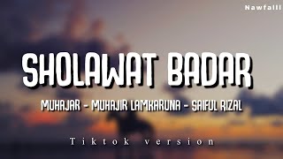 SHOLAWAT BADAR  Tiktok 2024 Lyric Video [upl. by Osbourne]