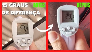 O MELHOR ISOLANTE TÉRMICO é mais BARATO para CASA com TELHADO [upl. by Nnarefinnej]