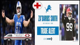 Browns trade DE Za’Darius Smith to Lions needing help with pass rush after Aidan Hutchinson’s injury [upl. by Yelnikcm705]