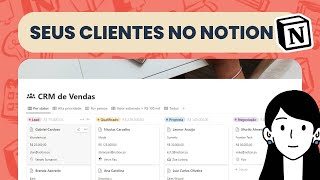 Como organizar seus clientes usando Notion  Com templates gratuitos do Notion [upl. by Rory]