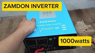 ZAMDON INVERTER 1000WATTS [upl. by Cammie]