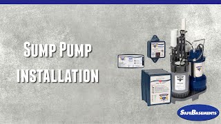 SafeBasements™ Sump Pump Installation [upl. by Ellen]