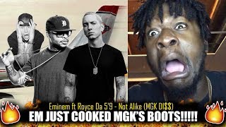 Eminem ft Royce Da 59  Not Alike MGK Di Kamikaze Album REACTION [upl. by Pietro801]