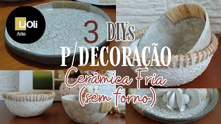 DIYCERÂMICA RÚSTICA SEM FORNOCOMO FAZER  ARGILA SECA AO AR artesanato ceramicart ceramicafria [upl. by Nothgierc138]