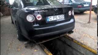 Jetta mk5 20 TFSI turbo back double exhaust engine startup sound [upl. by Perpetua]