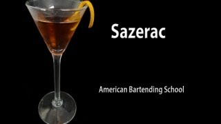 Sazerac Cocktail Drink Recipe [upl. by Adnauqal696]