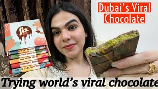 Trying World’s viral chocolate  Fix Dessert Chocolatier [upl. by Sualokin971]