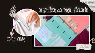 DICAS de como ORGANIZAR o seu FICHÁRIO · organizando meu fichário com vocês [upl. by Velick37]