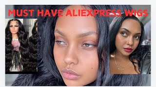 UNBOXING ALIEXPRESS WIG wig aliexpress shorts viralvideo wiglife short [upl. by Afrikah790]