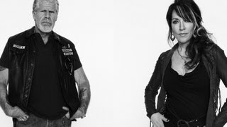 Sons Of Anarchy Season 5 Katey Sagal amp Ron Perlman Interview [upl. by Jehu]