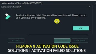 FILMORA 9 ACTIVATION CODE ISSUE SOLUTIONS । ACTIVATION FAILED SOLUTIONS । 2024 । Activation Key [upl. by Araet]