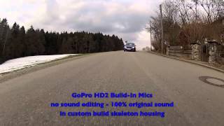 GoPro HD2 External Mic Test RODE SVM BMW S65 V8 e92 M3 Akrapovic Exhaust [upl. by Anthe]