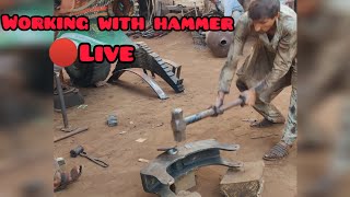 khizar tech working with hammer in 🔴Live [upl. by Llenrev159]